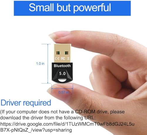 Adaptador Bluetooth Sem Fio, Dongle Receptor USB para PC/Laptop, Transferência de Dados Rápida