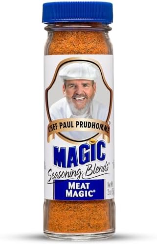 Chef Paul Magic Seasoning Blends Meat Magic | Bold & Savory Steak and Meat Seasoning | Perfect for BBQ, Grilling, and Cooking | All Purpose Seasoning Blend for Poultry, Beef & More | 2 oz (Pack Of 1)