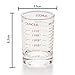BCnmviku 1 PACK Shot Glass Measuring Cup 3 Ounce/90ML Liquid Heavy High Espresso Glass Cup