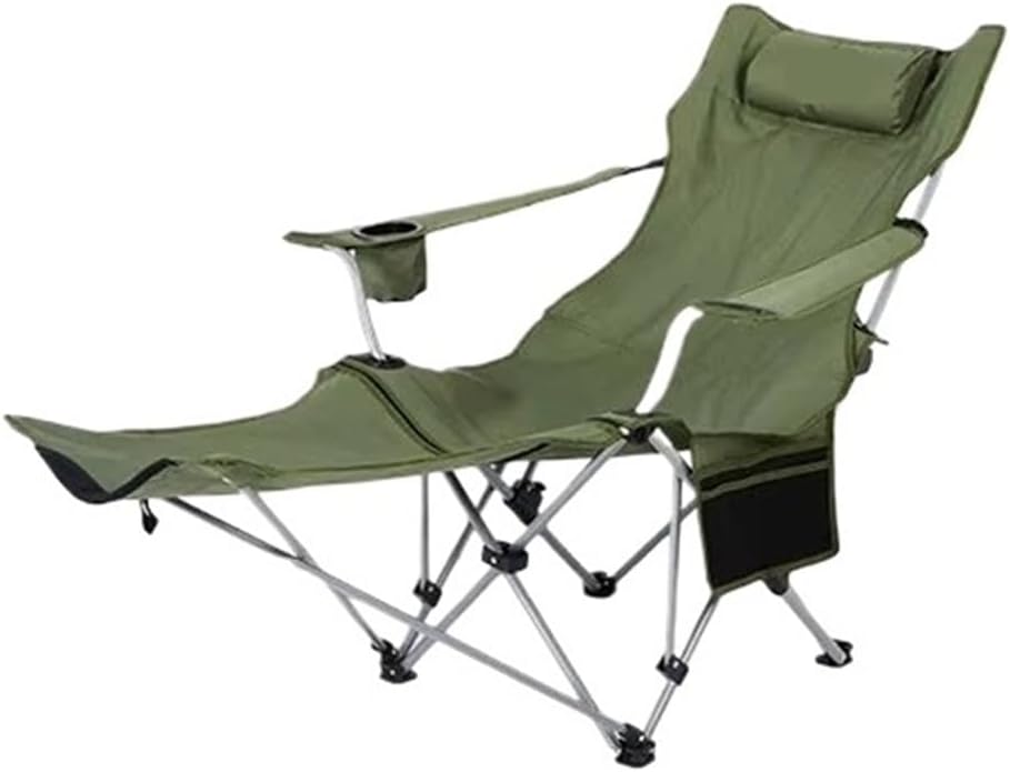 Compatible for MOUNTAINHIKER 4-Speed Adjust Folding Lounge Chair Ultralight Camping Fishing Art Student Seat(New Green)