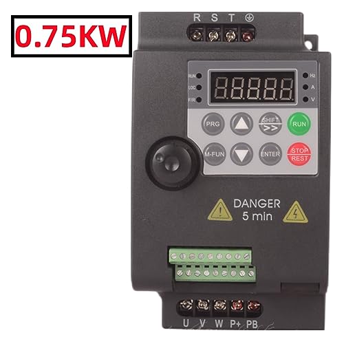 Napęd VFD, 220 380V VFD przetwornica częstotliwości o zmiennej falownik 0,75/1,5/2,2/4/5,5KW regulator prędkości silnika(4KW,1PH-3PH)
