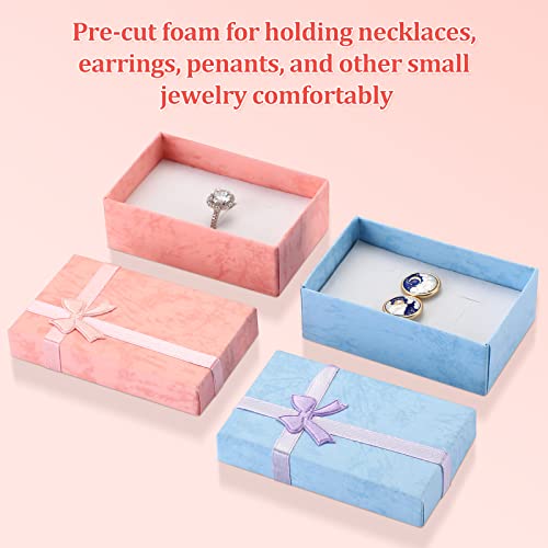 48 Pcs Jewelry Box Cardboard Boxes For Packaging Decorative Necklace Box Empty Jewelry Boxes Colorful Jewelry Wrap Boxes For Pendants Earring Necklaces Bracelets Rings Wedding Holiday (Classic Colors) #TOP3