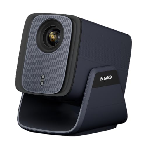 WZATCO Yuva Blaze Max Fully Automatic | Official Netflix & Google TV | Native 1080P | Projector 4k Ultra HD |1800 ANSI |18W Sound, WiFi 6, BT, Home & Room