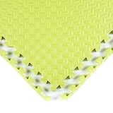 GHGMM Teppich Fußmatten, Schaum Teppich Wohnzimmer rutschfest 2,5 cm Nähen Kind Krabbeldecke,Grün,9pcs