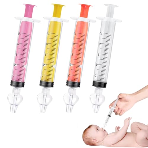 DOKRIN Aspiradores nasales Kit de 4 irrigadores nasales, irrigador nasal manual para bebés