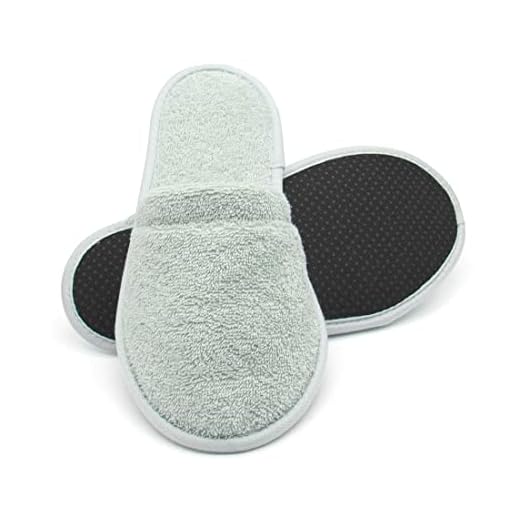 Arus Zapatillas Baño – 1 Par de Mules Unisex en Rizo de Algodón 100% – Antideslizantes, Ligeras, Transpirables – para Spa, Hotel, Ducha, Piscina, Viaje - Verde menta, 38-42, SEA-1