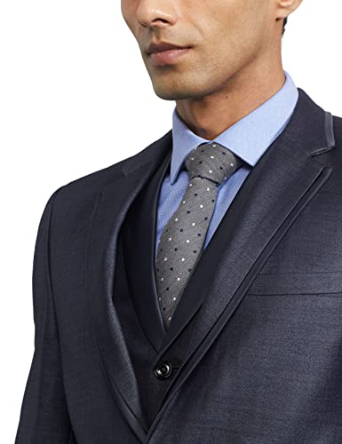 Image of Raymond Rayon Blend Men's Full Sleeve Contemporary FIT Medium Grey Formal Suit
