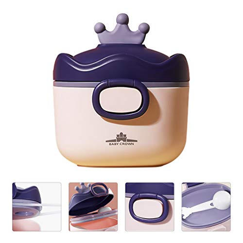 Toyvian Bebê Fórmula Dispensador Com Colher de Plástico Grande Capacidade de Bebê Leite Em Pó Caixa