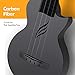 Enya Nova U Mini Soprano Ukulele 21” Carbon Fiber – Lightweight Waterproof Travel Ukulele for Beginners & Adult, Starter Kit Included (Case, Strap, Capo, Strings)