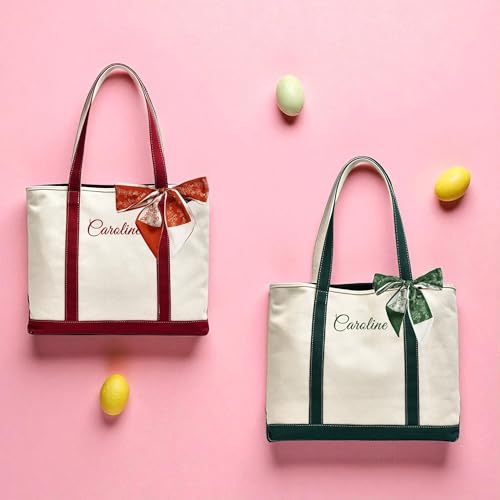 Personalized Canvas Tote Bag - Initial Jute Tote Bag for Women, Bridesmaids - floral bag Ideal for Birthday2