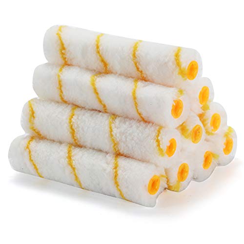 6 Inch Paint Roller, 11 Piece Mini Roller For All Paints, Acrylic Paint Roller,Paint Roller Refills, Paint Roller Covers,Paint Kit,Home Repair Paint Roller Kits #TOP1