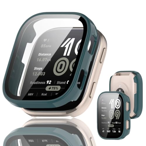 YUANHONG Amazfit Bip 6�J�o�[ PC�f�� �����K���X �S�ʕی� �Ή� Amazfit Bip 6 ��p �P�[�X | �L�Y�h�~ �ϏՌ� HD�����ߗ� �w��h�~ ���˒ጸ for �A�}�Y�t�B�b�g bip 6 �P�[�X