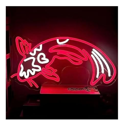Enseigne au néon Poisson Carpe Koï réglable pour illuminer un salon trop sombre