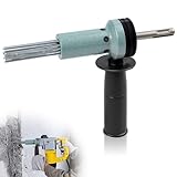 SDS Shank Electric Hammer Needle Scaler Adapter with Hardened Alloy Steel for Rust Removal, Concrete Cleaning, and Masonry Drilling, 18-Needle Design