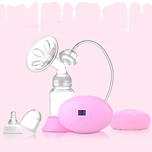 FVE Pink Electric Breast Pump with USB Cable Kit Set Light Weight Hands-Free