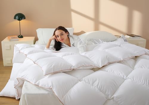 Vexino Down Comforter Queen Size – All Season Medium...