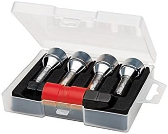Butzi Chrome Anti Theft Locking Wheel Bolt Nuts & 2 Keys to fit Mercedes C-Class (Up to 2007) (12 x 1.50 L26)