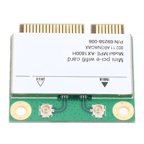 Tarjeta inalámbrica Jiawu Mini PCIe, 1800 Mbps, banda dual, Bluetooth 5.2, adaptador de red interno para laptop y sistemas compatibles miniatura 5