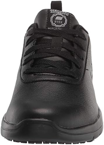 Skechers Women's Athletic lace up Food Service Shoe, Black, 11 | Image 1