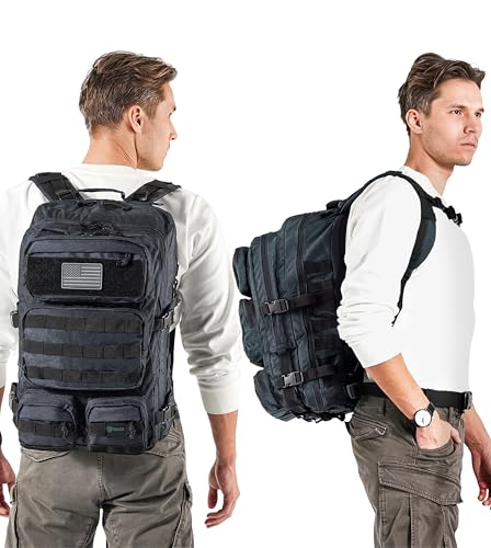 Image of Falko Tactical Backpack for Men and Women 50L Backpack 2.4x Stronger Large Military Molle Rucksack, Bugout Backpack Outdoors