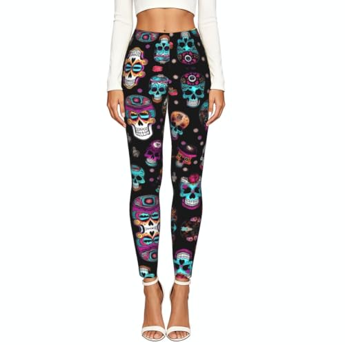 Leggings de compresión anti rozaduras mallas suaves estampadas para mujer 2