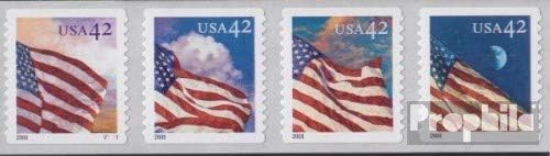 U.S. 4344BC-4347BC Quad Strip (Complete.Issue.) unmounted Mint/Never hinged ** MNH 2008 Flags (Stamps for Collectors) Flags/Coats of Arms/Maps