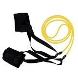 Material: látex. Color: negro. Adultos: longitud de la cuerda: 2,5 m, diámetro: 10 mm. Niños: longitud de la cuerda: 4 m, diámetro: 9 mm. El paquete incluye: 1 juego de bandas de entrenamiento de natación.