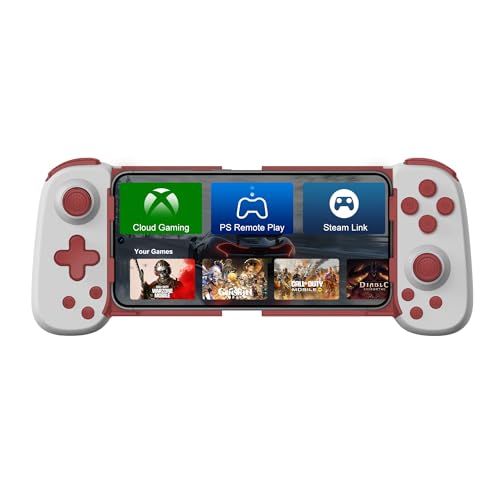 Supporta più giochi di controllo: supporta il gioco diretto, senza cracking, nessun emulatore o attivazione richiesta. Il nostro gamepad wireless funziona con qualsiasi gioco che supporti controller di gioco su App Store/Google Play/Steam, e supporta i giochi cloud su iOS/Android, come GeForce Now, Xbox Cloud Gaming e altro ancora. Il controller del telefono supporta anche PS Remote Play/Xbox Remote Play/Stream Link, consentendo di giocare a console e giochi per PC sul telefono. (Avrai bisogno della console di gioco per la riproduzione remota)