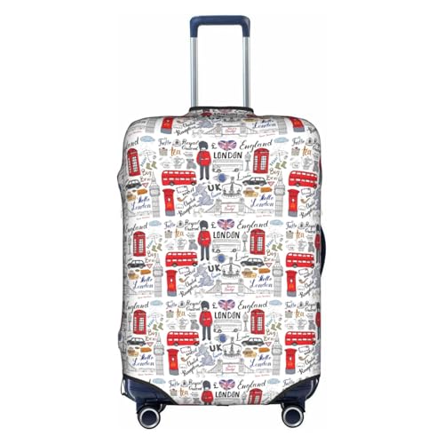 Housse de protection valise XL polyester blanc lavable bagage grand format