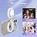 Magnetic Selfie Light, Rechargeable LED Selfie Ring Light for Magsafe with Brightness Adjustable, Portable LED Phone Fill Light for All Phones Selfies/Photography/Zoom/Video Conference/Vlogging Black