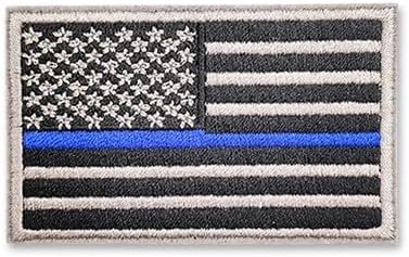 2 PCS American United States Flag Patch,Tactical Military Patches, Badge Hook & Loop Tactical 2"x3.5" USA Flag Military Patches for Caps Bags Vests Uniforms, US Flag Patch