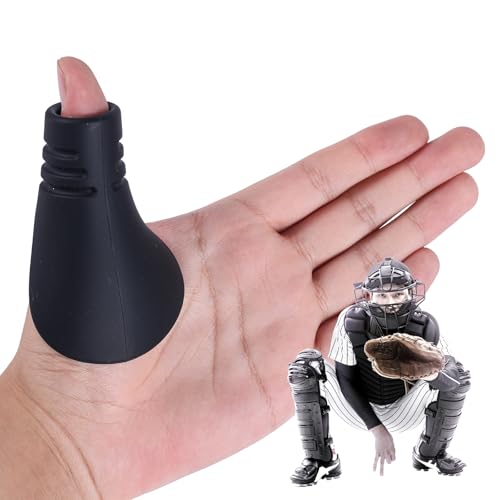 BOXOB Thumb Guard for Baseball & Softball Silicone Softball Thumb Protector Protective Shield Catching Training Gear Glove Liner Accessory for Youth Hand Injury Prevention (Kid Size)