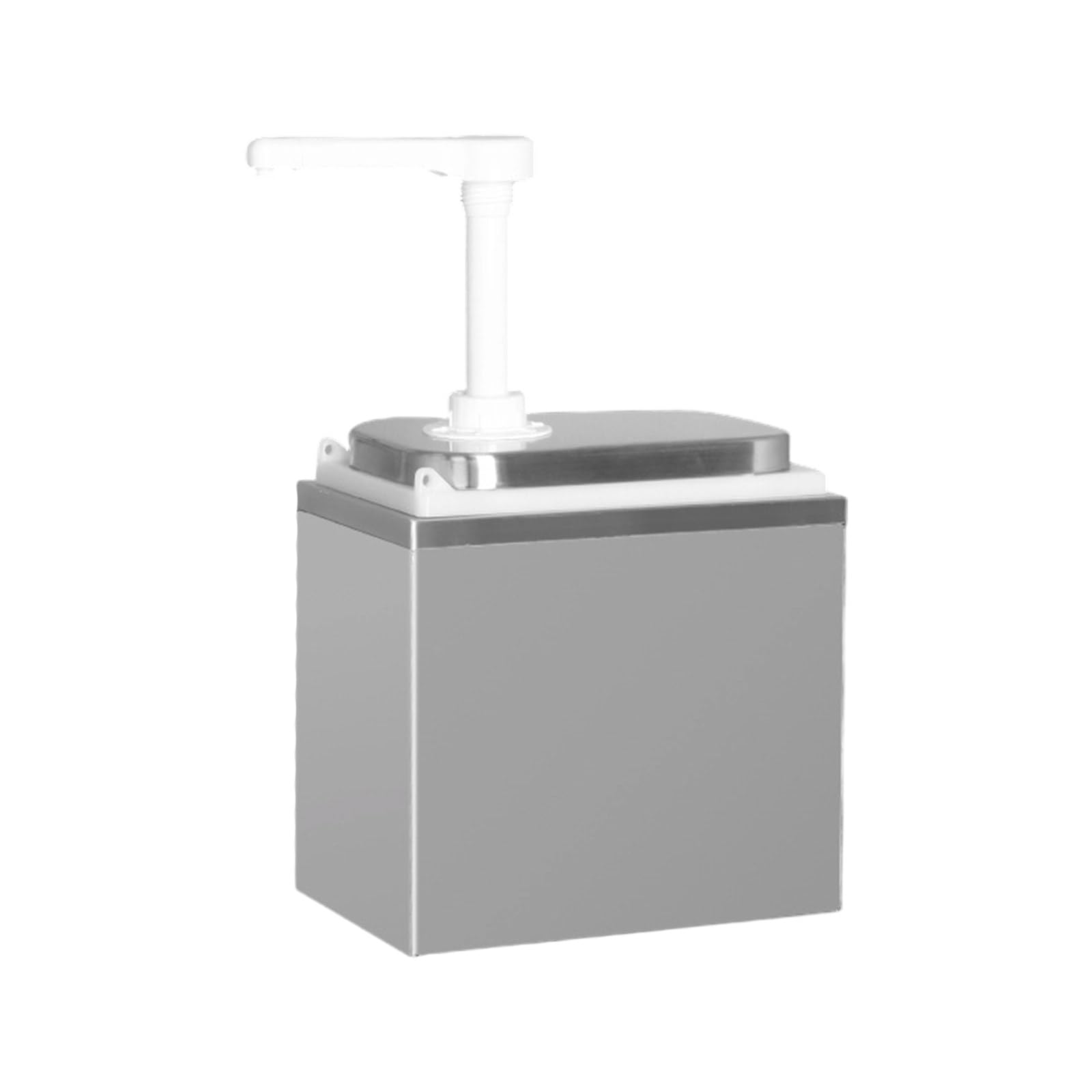 Grande Capacità Pressa A Mano Dispenser Liquido Acciai Inox Salsa Pompe Organizzatori Per Bevande Dessert Fare Condimento Acciaio Inox Salsa Dispenser