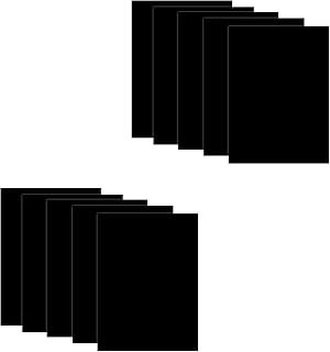 16Pcs Black Anodized Aluminum Sheets, 7x5x1/32 inch Metal Plates 0.8mm Thick, Laser Engraving Blanks for DIY Craft, Sign Making, with Protective Film (16, 7x5 Inch)