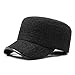 Más Gruesa Sombrero Caliente Militares Sombreros para los Hombres Gorras de Plato Ajustable Gris Oscuro