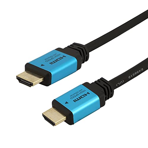 C & E 4K HDMI cord HDMI to HDMI cable @60Hz with Ethernet 25 ft Ultra /7.62 Meter 2.0 BLUE HDMI Cable (Compatible with HDTV, Blue)
