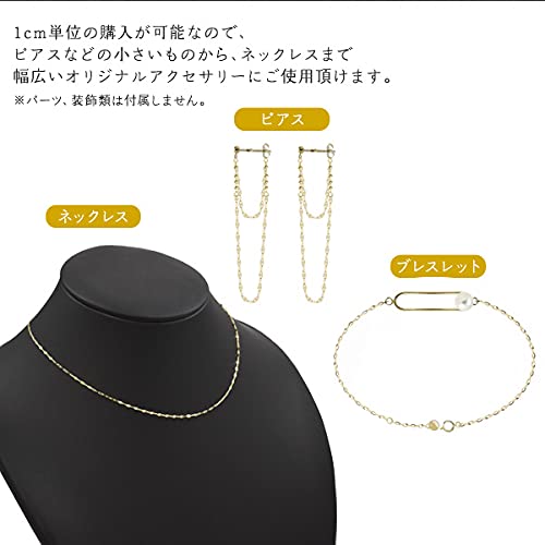 大きいサイズ取扱中　k18ブレスレット　ペタルチェーン　1.4㎜幅 ペタルチェーン k18ブレスレット 18金 デザイン ブレスレット K18YG