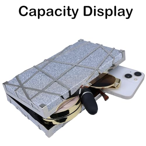 Image of Farcauo Clutch Purses for Women Chain Evening Bag Small Cocktail Party Purses Formal Wedding Handbags for Bride