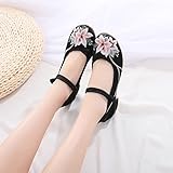 Shoe Width: Normal LGYKUMEG China Damen Tradition Alte Peking Stoffschuhe Ballettschuhe,China Samtschuhe Ballerinas Trachtenschuhe,Damen Stickerei Tanzen Schuhe Für Cheongsam,Schuhe Für Damen,Schwarz,36