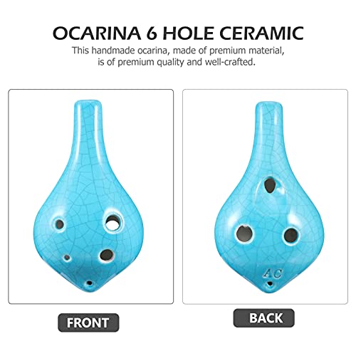 ARTIBETTER Conjunto 1 6 Buraco Ocarina para Crianças Iniciantes Inclui Colhedor E Saco de Plástico A