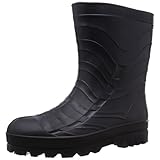 [キタ] 長靴 作業長靴 メガセーフティ 超軽量EVAショートタイプ KR-7010 ブラック JP LL(27cm)