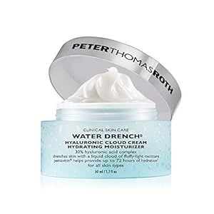 Peter Thomas Roth | Water Drench® Hyaluronic Cloud Cream | Hydrating Moisturizer for Face, Up to 72 Hours of Hydration for More Youthful-Looking Skin, Fragrance Free