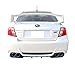 Rear Bumper Lip Diffuser Compatible with 2011-2014 Subaru Impreza 4 Door Sedan, Unpainted Black ABS Lower Air Flow Diffuser Splitter by IKON MOTORSPORTS, 2012 2013