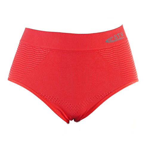 Pantalones trifolium sin costuras, cintura firme, control de barriga, bragas mágicas 8057 Rojo rosso UK 20-22 (Talla del fabricante XX-Large)