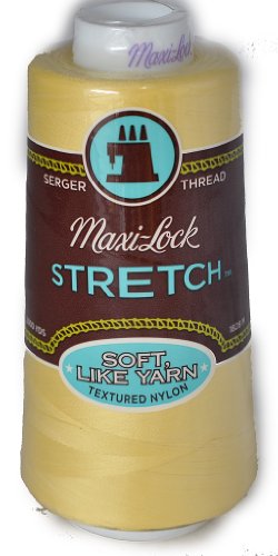 A&E Maxi Lock Stretch Textured Nylon Sunlight Serger Thread MWN-43402 miniatura 1