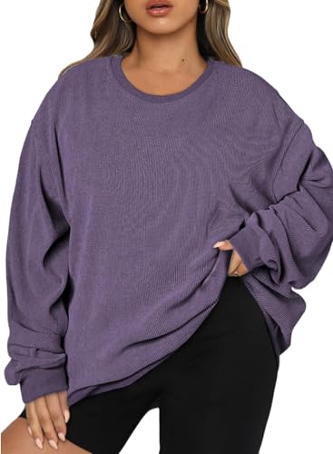 Eytino Plus-size Classic Crew-neck Sweatshirt