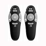 ✅Botones: puntero de luz, pantalla negra, siguiente, anterior, pantalla completa, interruptor de encendido/apagado; teclas de un solo toque fáciles de controlar la presentación de diapositivas; Acerca del puntero: mantén pulsado el botón para mantener la luz encendida