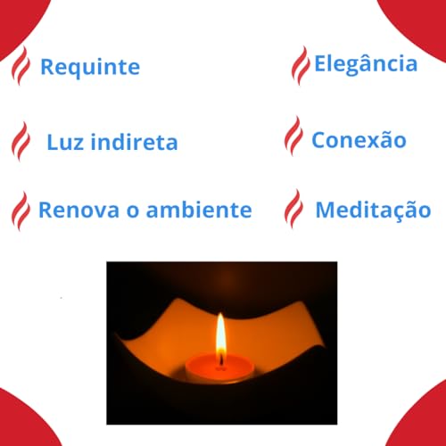 Kit 8 Velas rechaud, várias opções de cores intensas e elegantes. Luz indireta, iluminação a luz de