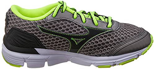 Tênis Mirai Junior, Mizuno, Criança Unissex, Prata/Preto/Amarelo, 34
