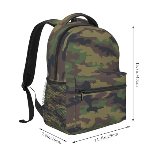Camo Travel Laptop Backpack Women Lightweight Backpack Adjustable College Backpack Fits 15.6 Inch Laptop Waterproof Travel Backpack for Women, Men3